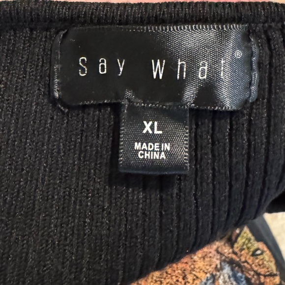 Say What Black Cut Out BodyCon Dress - Picture 3 of 3